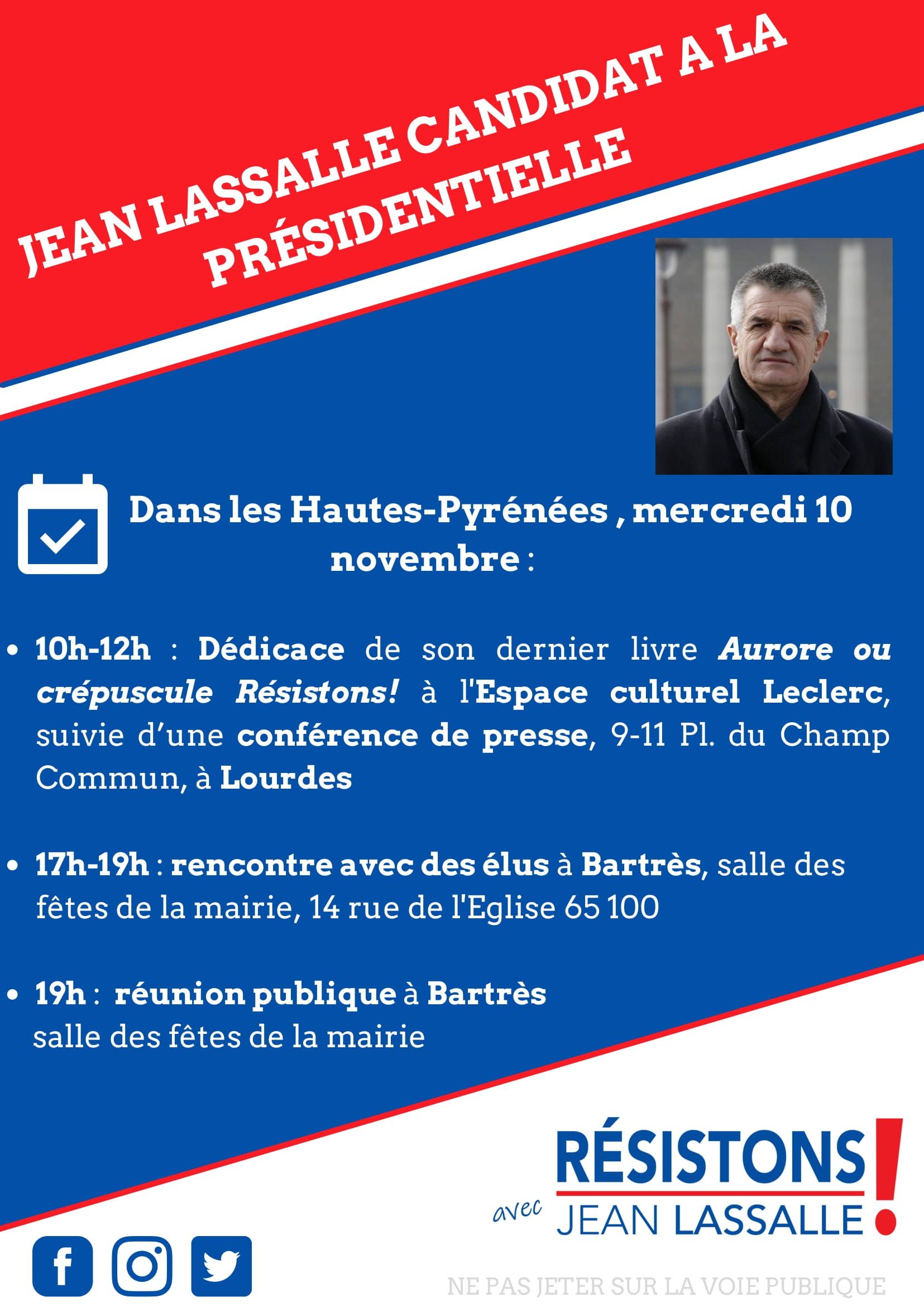 Jean LASSALLE PRÉSIDENTIELLE Bartres.fr